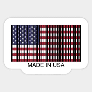 independence day barcode flag usa 4th of july Sticker